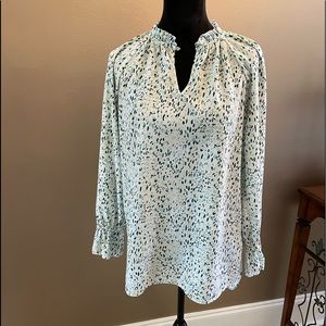 kaari blue teal and blue blouse